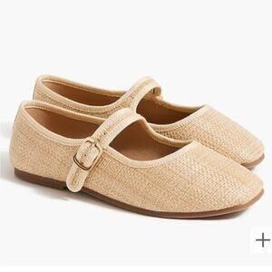 J. Crew Crewcuts girls woven Mary Janes shoes